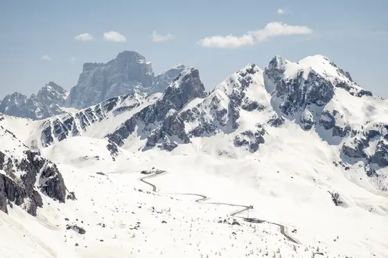 Il passo Giau visto dal RIfugio Nuvolau