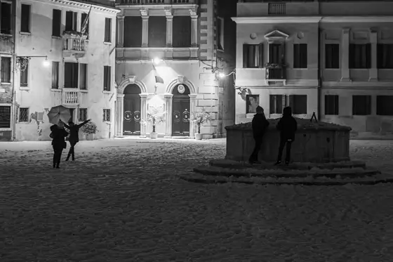 Nevicata a Venezia speciale