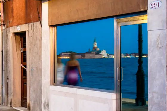 San Giorgio riflesso dall'isola della Giudecca