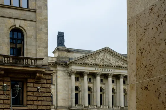 Le architetture severe del centro della città